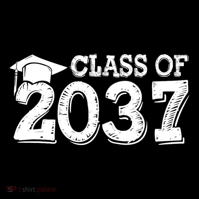 Class Of 2037 Grow With Me Handprints Space On Back Visor