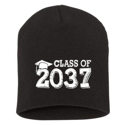 Class Of 2037 Grow With Me Handprints Space On Back Short Acrylic Beanie