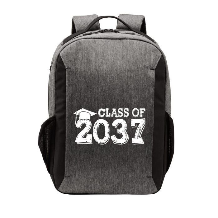 Class Of 2037 Grow With Me Handprints Space On Back Vector Backpack