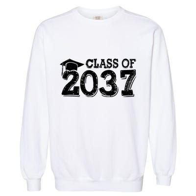Class Of 2037 Grow With Me Handprints Space On Back Garment-Dyed Sweatshirt
