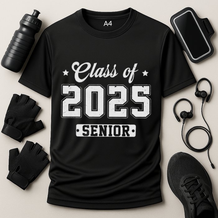 Class Of 2025 Senior 2025 Graduation 2025 Back To School Cooling Performance Crew T-Shirt