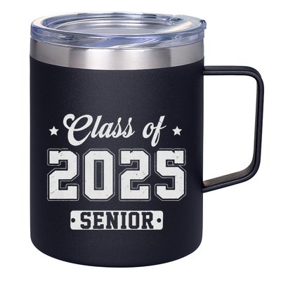 Class Of 2025 Senior 2025 Graduation 2025 Back To School 12oz Stainless Steel Coffee Mug
