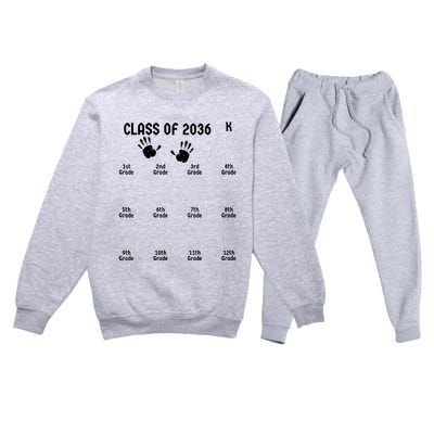 Class Of 2036 Grow With Me Premium Crewneck Sweatsuit Set