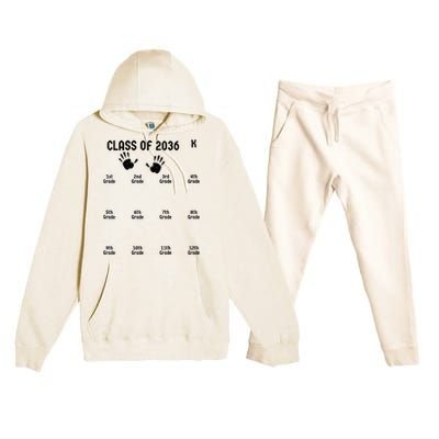 Class Of 2036 Grow With Me Premium Hooded Sweatsuit Set