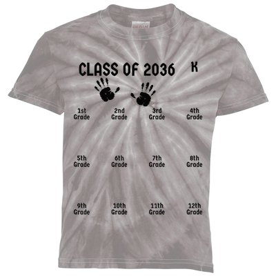 Class Of 2036 Grow With Me Kids Tie-Dye T-Shirt