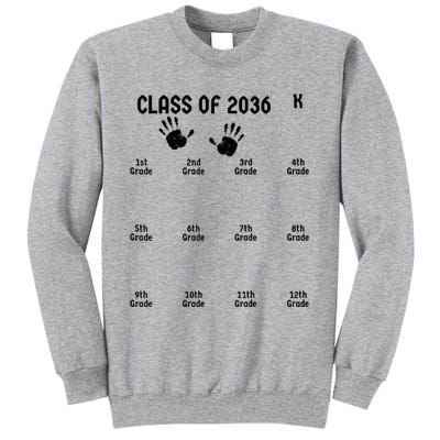 Class Of 2036 Grow With Me Tall Sweatshirt