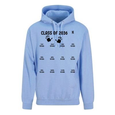 Class Of 2036 Grow With Me Unisex Surf Hoodie