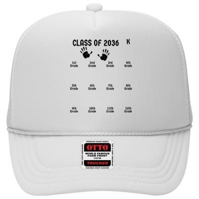 Class Of 2036 Grow With Me High Crown Mesh Back Trucker Hat