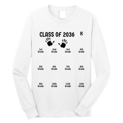 Class Of 2036 Grow With Me Long Sleeve Shirt