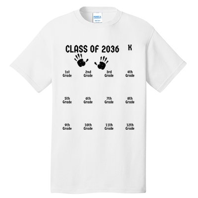 Class Of 2036 Grow With Me Tall T-Shirt