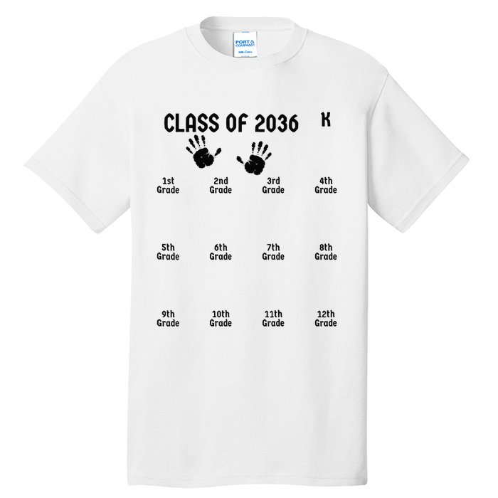 Class Of 2036 Grow With Me Tall T-Shirt