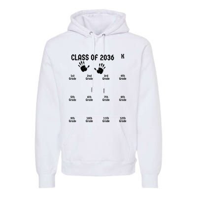 Class Of 2036 Grow With Me Premium Hoodie