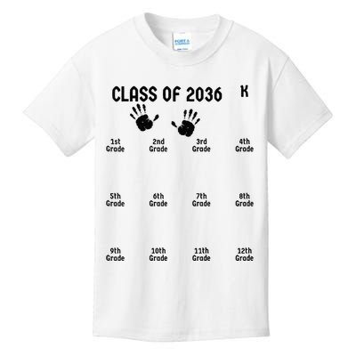 Class Of 2036 Grow With Me Kids T-Shirt