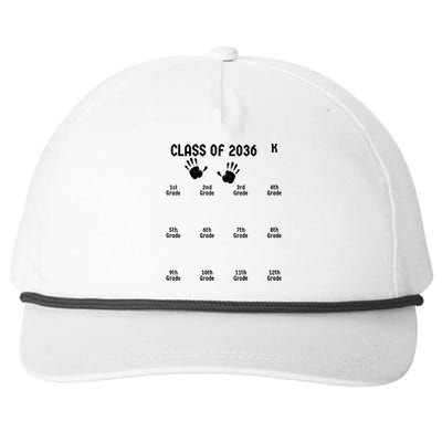 Class Of 2036 Grow With Me Snapback Five-Panel Rope Hat