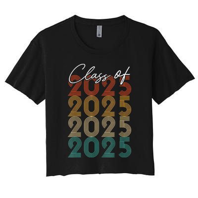 Class Of 2025 Vintage Senior 2025 Crop Top