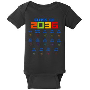 Class Of 2036 School Year Grow With Me K12 Basketball Baby Bodysuit