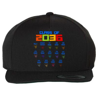 Class Of 2036 School Year Grow With Me K12 Basketball Wool Snapback Cap