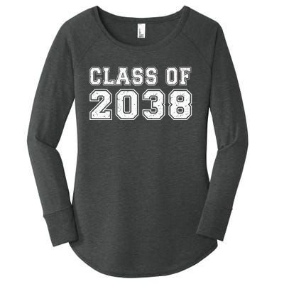 Class Of 2038 Grow With Me Graduates Kindergarten Women's Perfect Tri Tunic Long Sleeve Shirt