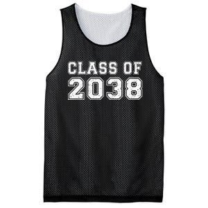 Class Of 2038 Grow With Me Graduates Kindergarten Mesh Reversible Basketball Jersey Tank