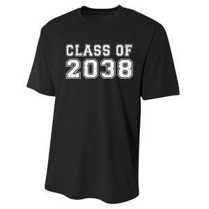 Class Of 2038 Grow With Me Graduates Kindergarten Performance Sprint T-Shirt