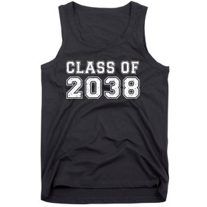 Class Of 2038 Grow With Me Graduates Kindergarten Tank Top