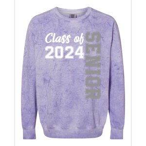 Class Of 2024 Senior 24 Meaningful Gift High School Graduation Party Gift Colorblast Crewneck Sweatshirt