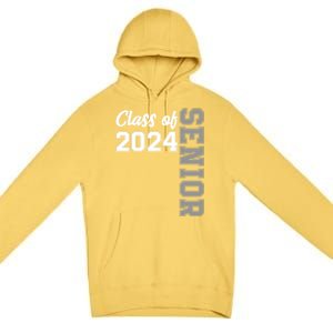 Class Of 2024 Senior 24 Meaningful Gift High School Graduation Party Gift Premium Pullover Hoodie