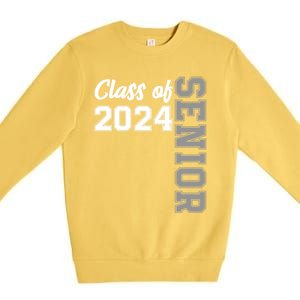 Class Of 2024 Senior 24 Meaningful Gift High School Graduation Party Gift Premium Crewneck Sweatshirt