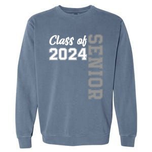 Class Of 2024 Senior 24 Meaningful Gift High School Graduation Party Gift Garment-Dyed Sweatshirt