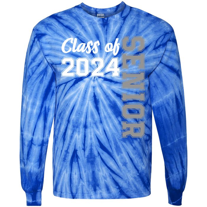 Class Of 2024 Senior 24 Meaningful Gift High School Graduation Party Gift Tie-Dye Long Sleeve Shirt