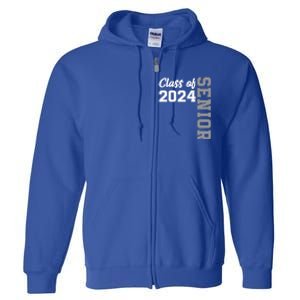 Class Of 2024 Senior 24 Meaningful Gift High School Graduation Party Gift Full Zip Hoodie