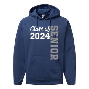 Class Of 2024 Senior 24 Meaningful Gift High School Graduation Party Gift Performance Fleece Hoodie