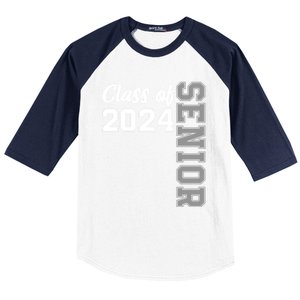 Class Of 2024 Senior 24 Meaningful Gift High School Graduation Party Gift Baseball Sleeve Shirt