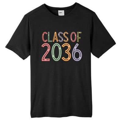 Class Of 2036 Grow With Me Graduation First Day Of School Tall Fusion ChromaSoft Performance T-Shirt