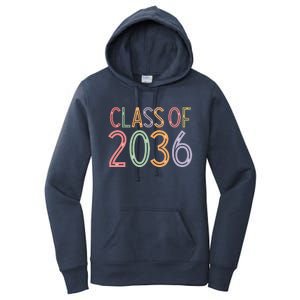 Class Of 2036 Grow With Me Graduation First Day Of School Women's Pullover Hoodie