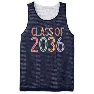 Class Of 2036 Grow With Me Graduation First Day Of School Mesh Reversible Basketball Jersey Tank