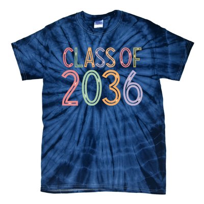 Class Of 2036 Grow With Me Graduation First Day Of School Tie-Dye T-Shirt