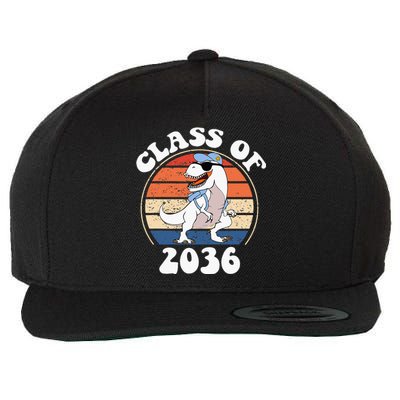 Class Of 2036 Grow With Me Kindergarten First Day Of School Wool Snapback Cap