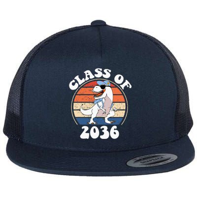 Class Of 2036 Grow With Me Kindergarten First Day Of School Flat Bill Trucker Hat