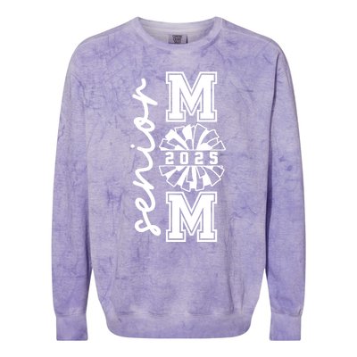 Class Of 2025 Senior Year Cheer Mom Senior 2025 Senior Cheerleader Mom Cheer Colorblast Crewneck Sweatshirt