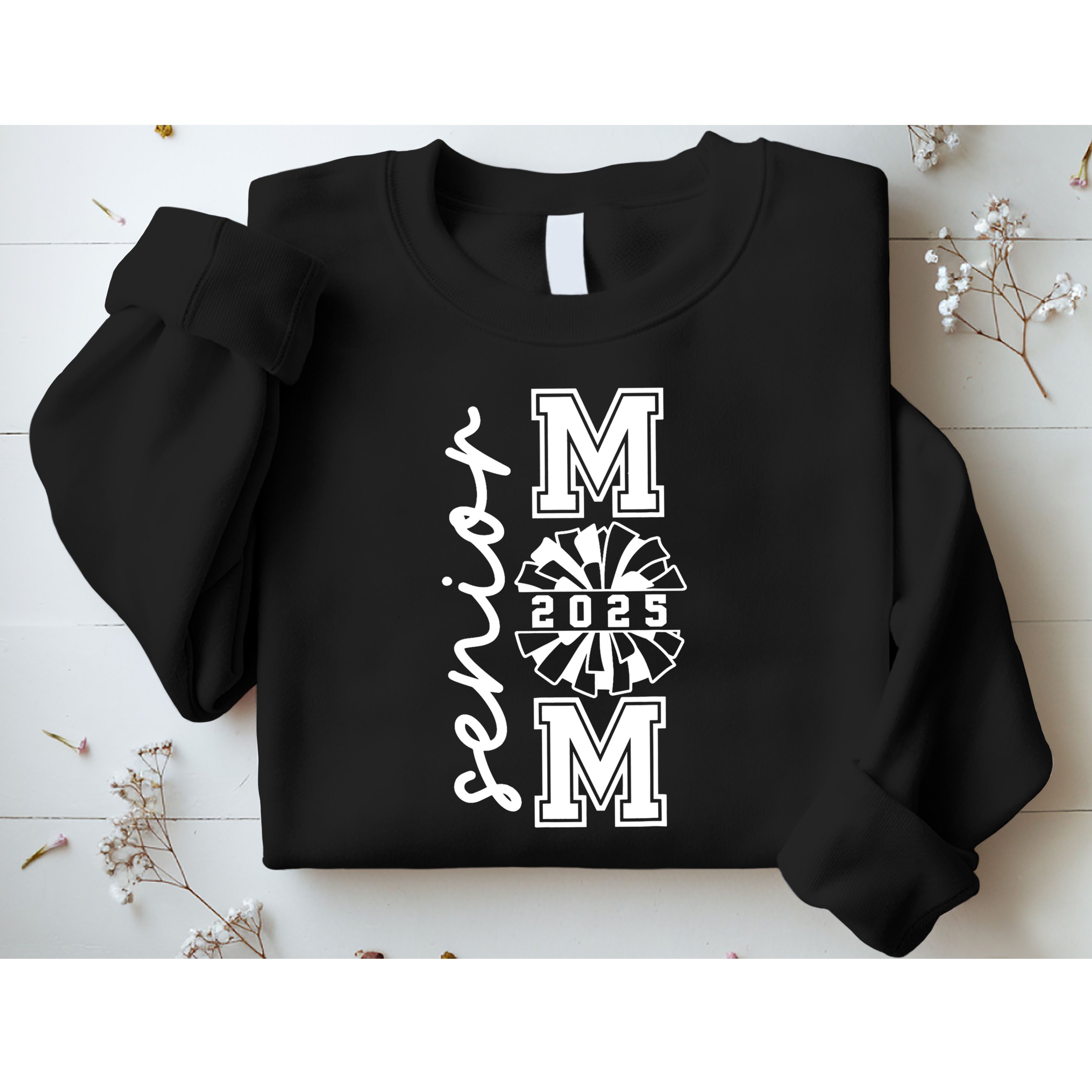 Class Of 2025 Senior Year Cheer Mom Senior 2025 Senior Cheerleader Mom Cheer Sweatshirt