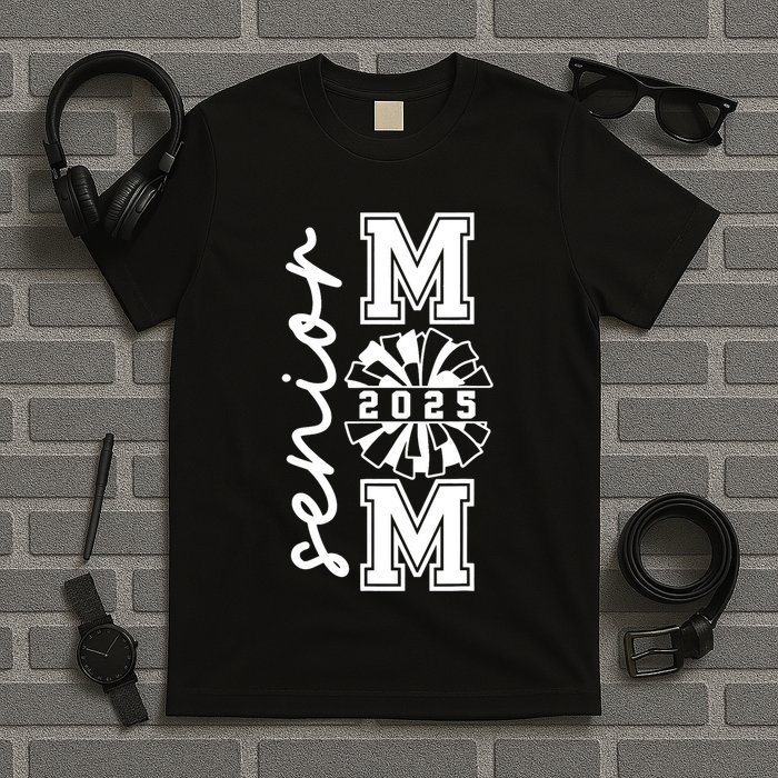 Class Of 2025 Senior Year Cheer Mom Senior 2025 Senior Cheerleader Mom Cheer T-Shirt
