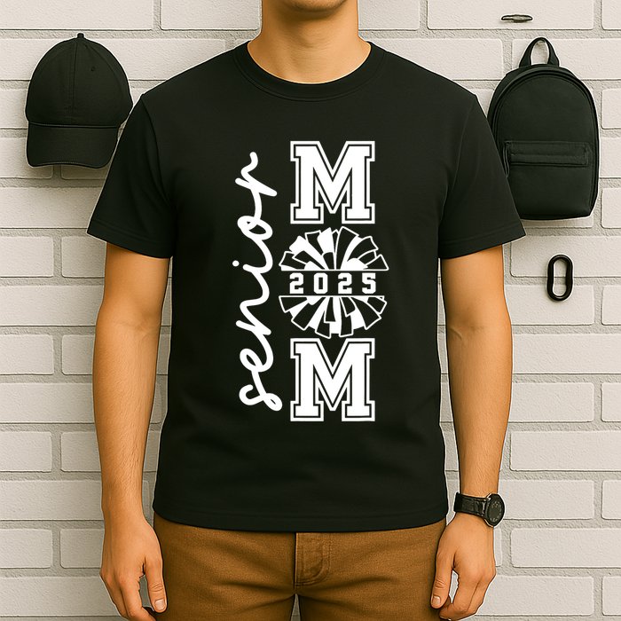 Class Of 2025 Senior Year Cheer Mom Senior 2025 Senior Cheerleader Mom Cheer T-Shirt