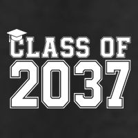 Class Of 2037 Graduation 7 Panel Mesh Trucker Snapback Hat