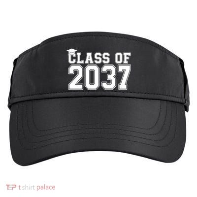 Class Of 2037 Graduation Adult Drive Performance Visor