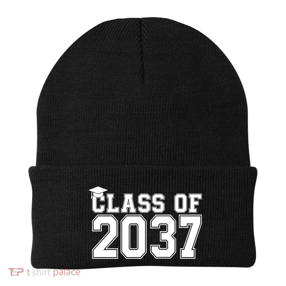 Class Of 2037 Graduation Knit Cap Winter Beanie