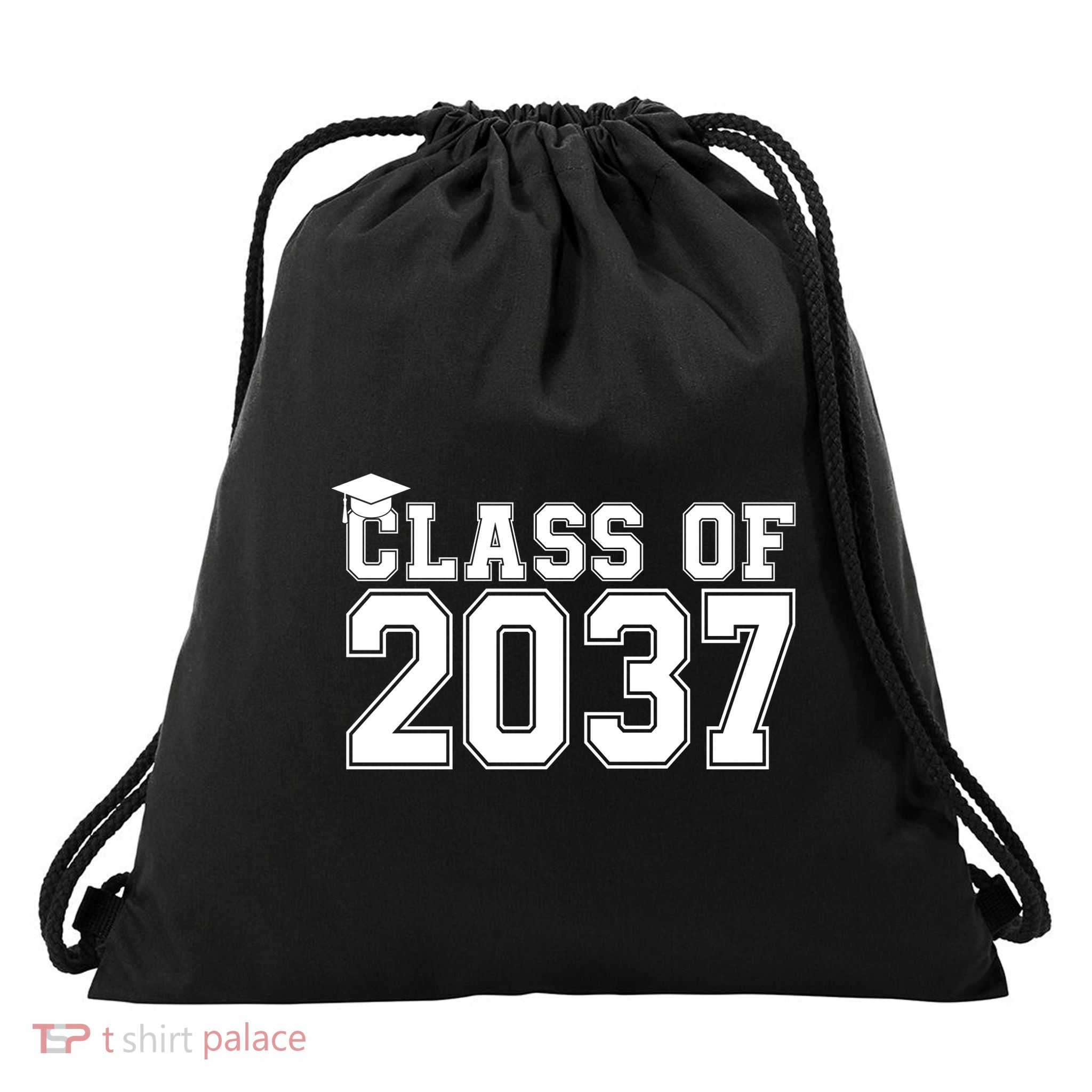 Class Of 2037 Graduation Drawstring Bag