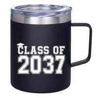 Class Of 2037 Graduation 12oz Stainless Steel Coffee Mug