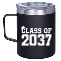 Class Of 2037 Graduation 12oz Stainless Steel Coffee Mug
