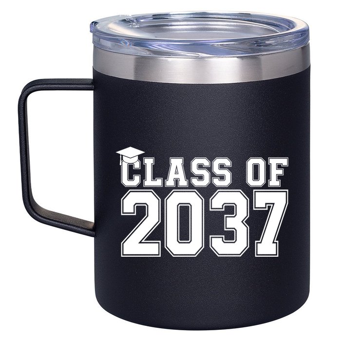 Class Of 2037 Graduation 12oz Stainless Steel Coffee Mug